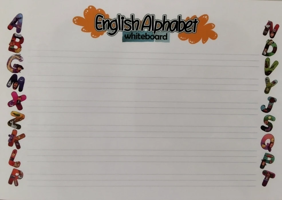 پوستر وایت بردی ENGLISH ALPHABET