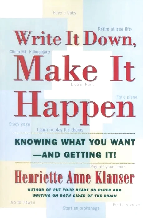 Write It Down Make It Happen