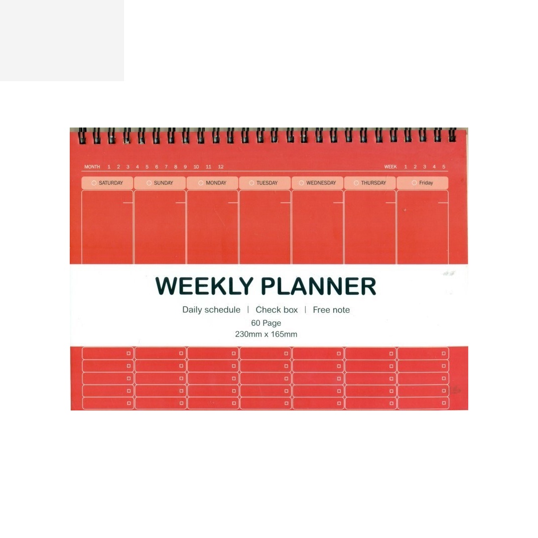 دفتر پلنر و تودولیست هفتگی (weekly planner ) کد 179 - 0