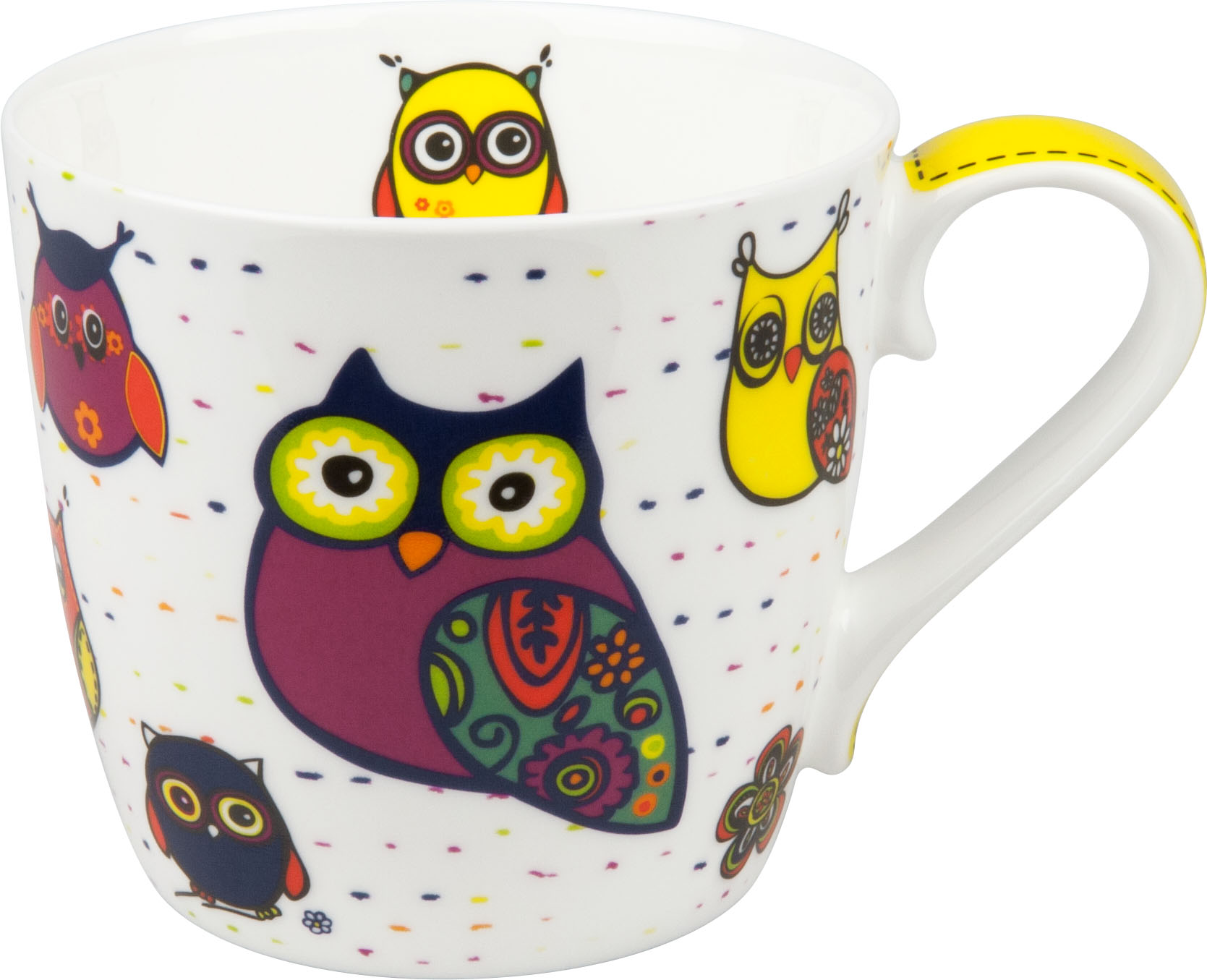 Mug Colourful Animals - Owls white (کد 9429)