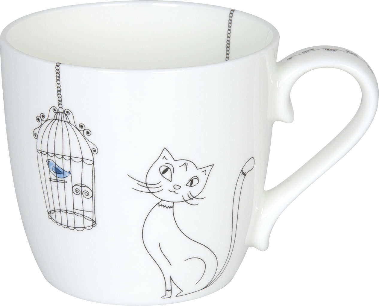 Mug Cats and Birds (کد 3592)