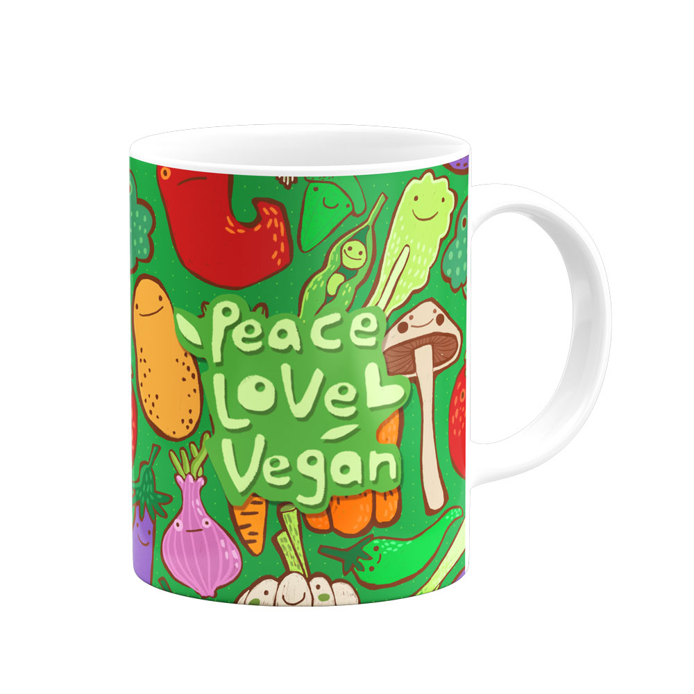 ماگ Peace love vegan