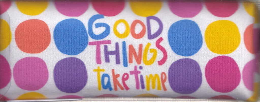 جامدادی مکعبی good things take time