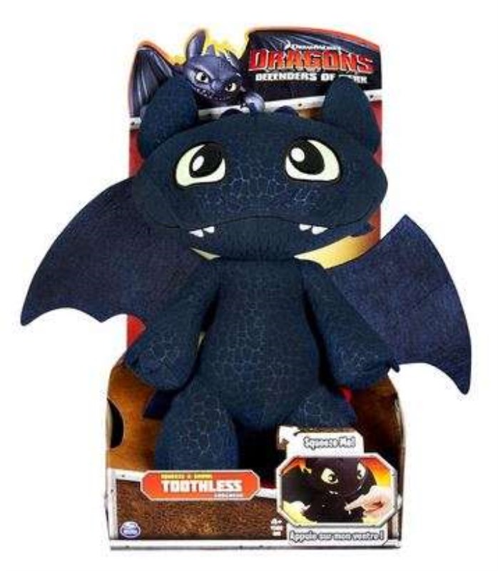 Plush squeez growel toothless 8674