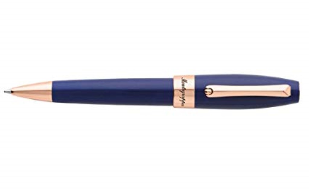mg fortuna ballpoint rose gold and blue isforbrd