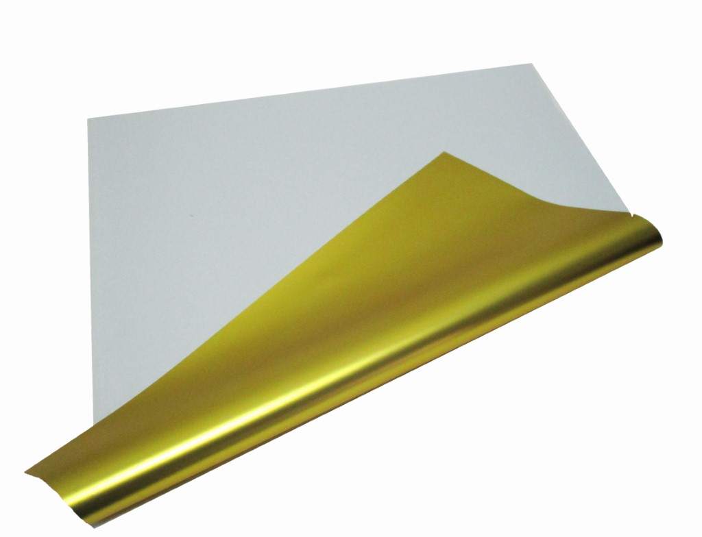 کاغذ کادو 2 رو 30 برگی طلایی - سفید (کد 15)