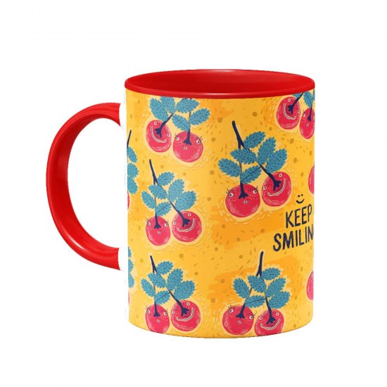 ماگ داخل رنگی keep smiling
