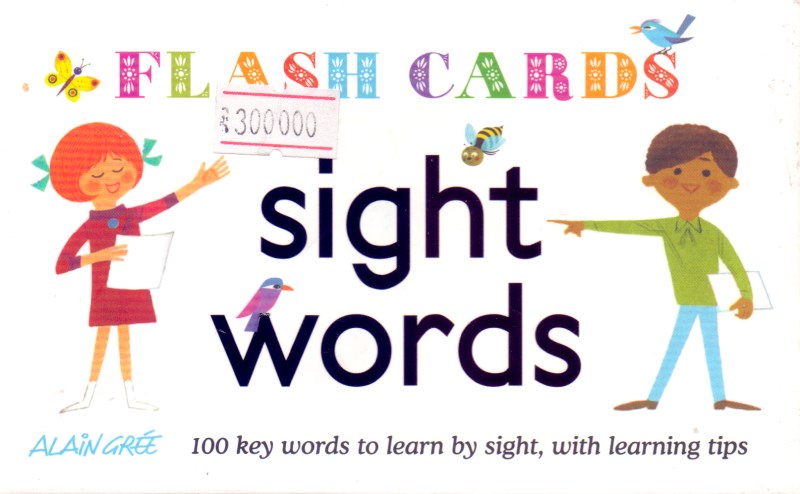 Flash cards sight words