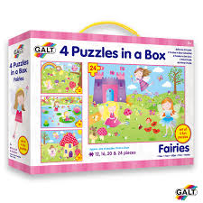 Galt Toys Four Fairies Puzzles in a Box (72 Piece)