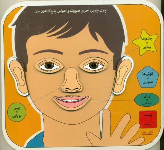 پازل چوبی آشنایی با اجزای صورت - 0