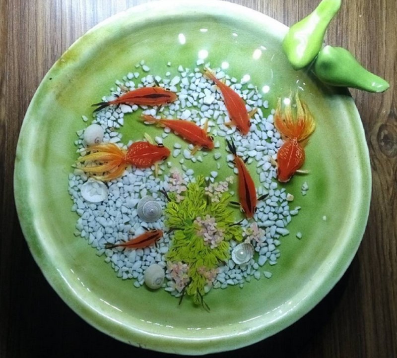 کاسه سبز رنگ