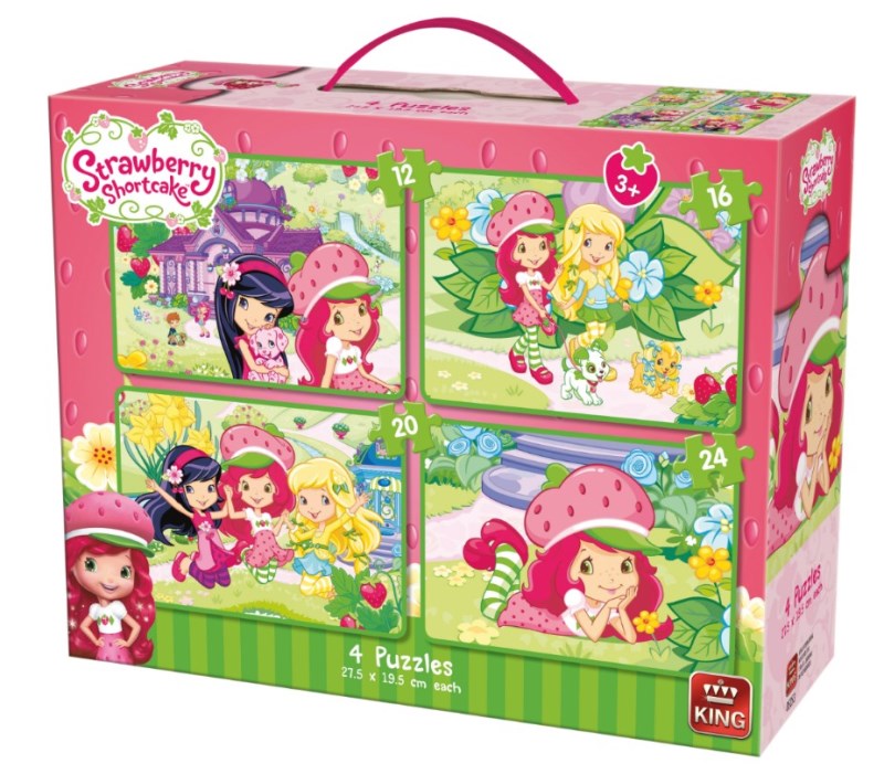4 Jigsaw Puzzles - Strawberry Shortcake