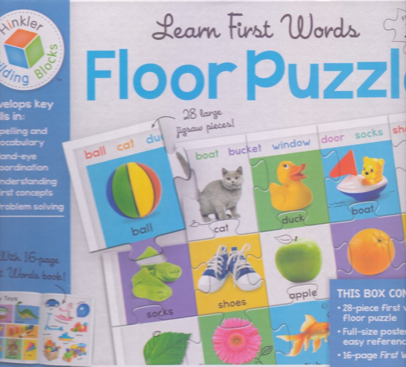 Floor puzzle learn first words