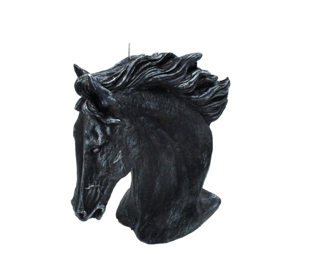 شمع تندیس سر اسب مشکی