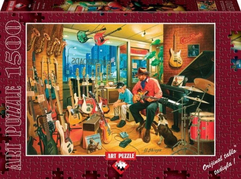 4643 پازل 1500 تکه (Cross roads music shop)