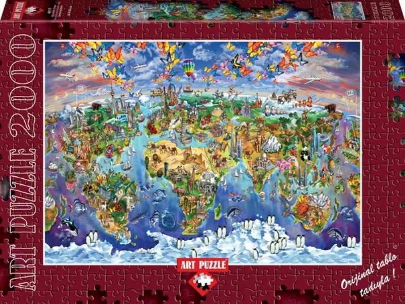 پازل 4717 (2000 تکه) orld wonders iilustrated