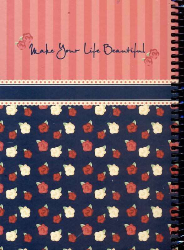 دفتر کلاسیک Red flowers 2304
