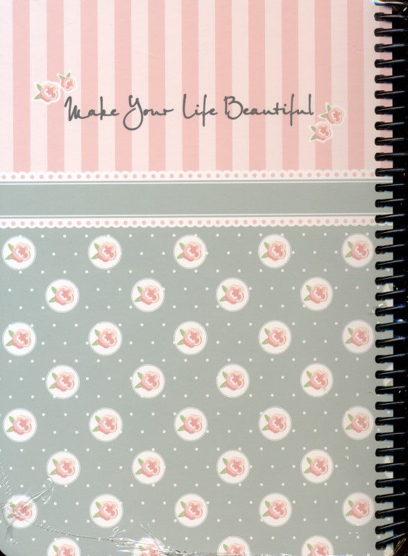 دفتر کلاسیک pink flowers 2304