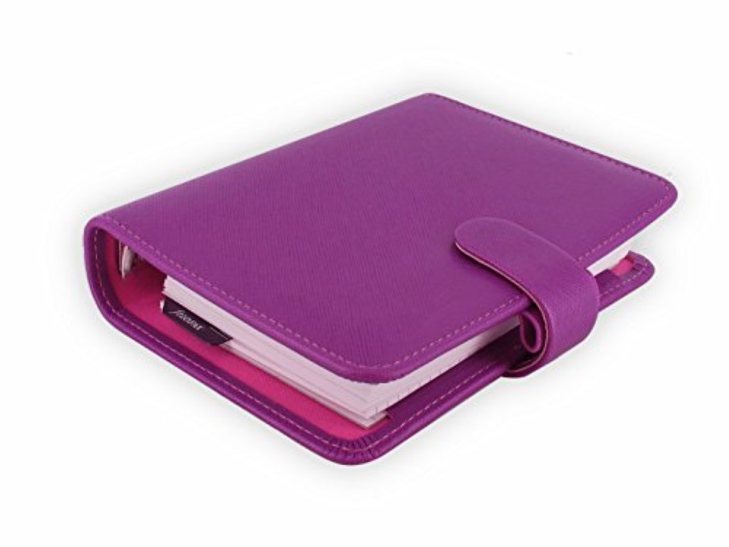 Organiser pkt saffiano raspberry 22452