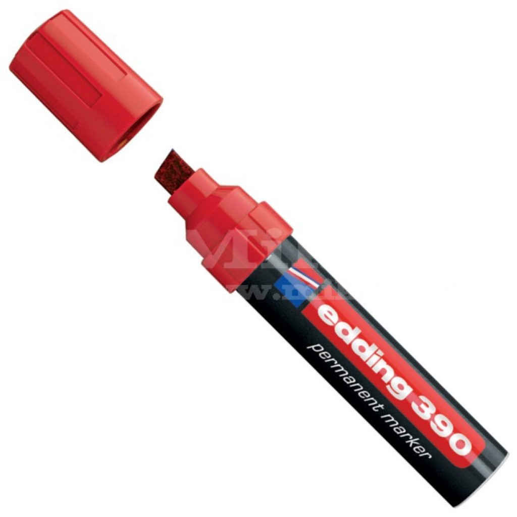 Permanent marker red 390