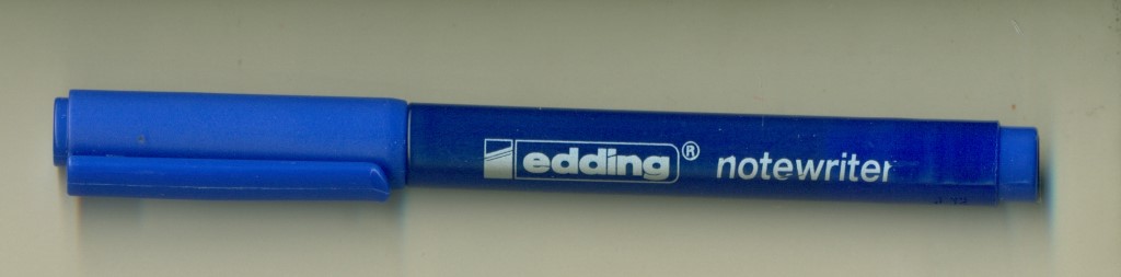 Note writer blue