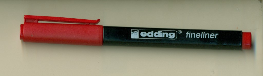 Fine liner red