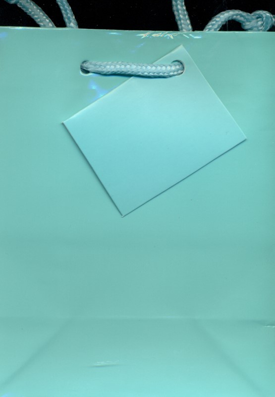 ساک کادو سایز 1 (سبز آبی)