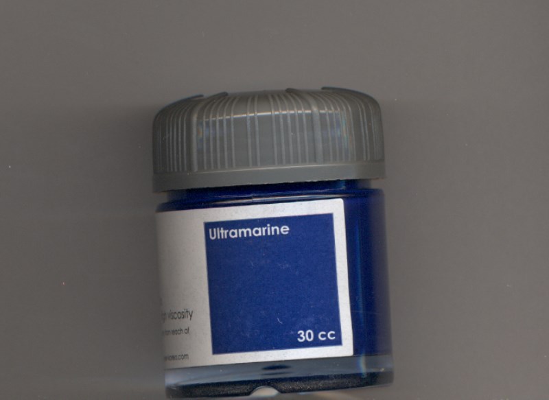 گواش تک‌رنگ آبی