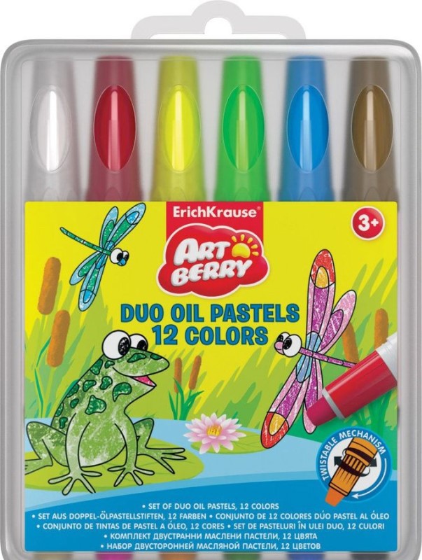 ست مداد شمعی 2 سر 12 رنگ 34925 - 0