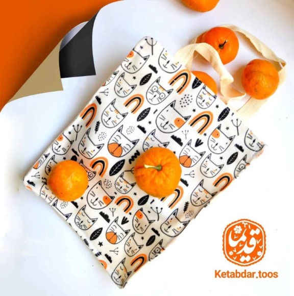 کیف پارچه‌ای (طرح گربه کد 735)