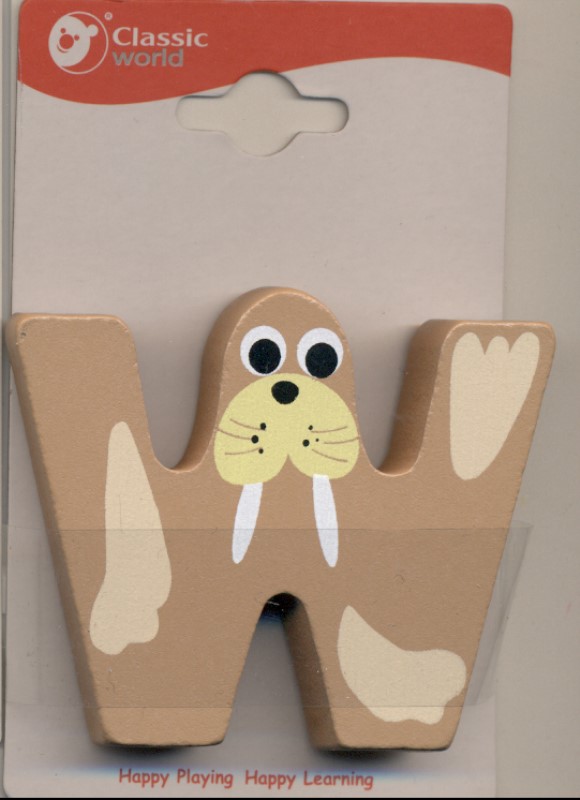 حرف Letters and animals W