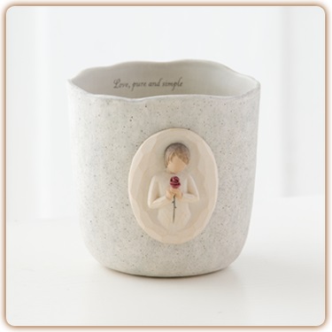 loving angel candleholder 26419