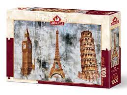 پازل 5199 (1000 تکه) Three cities three towers