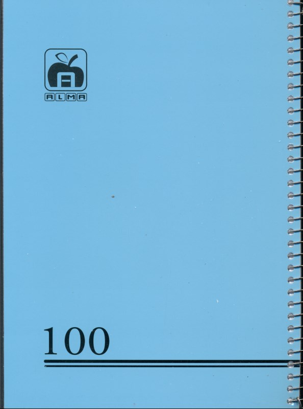 دفتر 100 برگ سیمی ساده (7184)