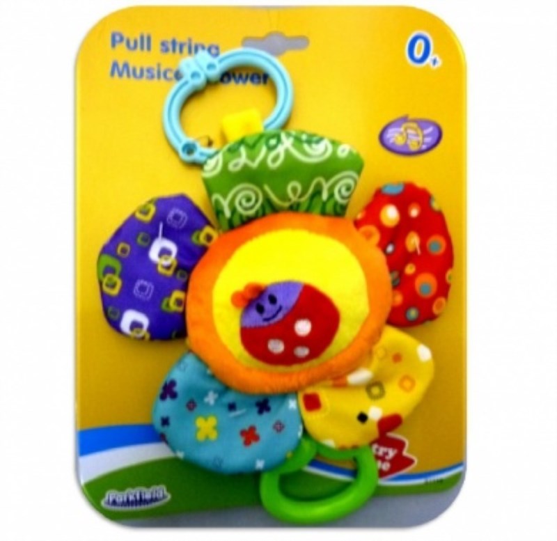 pull string musical flower