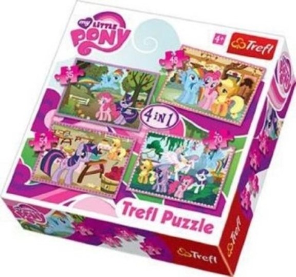 Puzzle 4 in 1 34153 poniesholiday