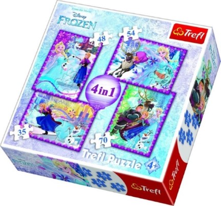 Puzzle 4 in 1 34294 princes and princesses