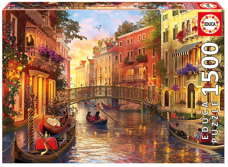 پازل 17124 sunset in venice