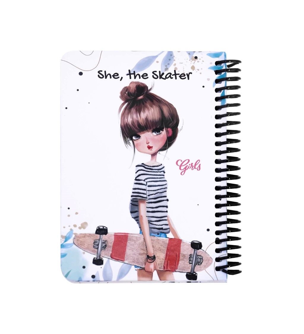 دفتر A6 دختران She the skater 5121
