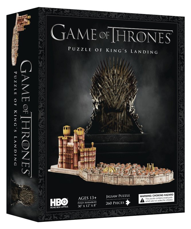 4D Cityscape Game of Thrones 3D Kings Landing Puzzle 260 Piece