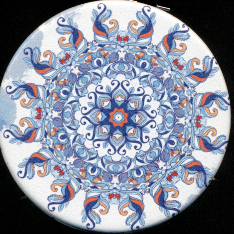 آینه دایره طرح فرش