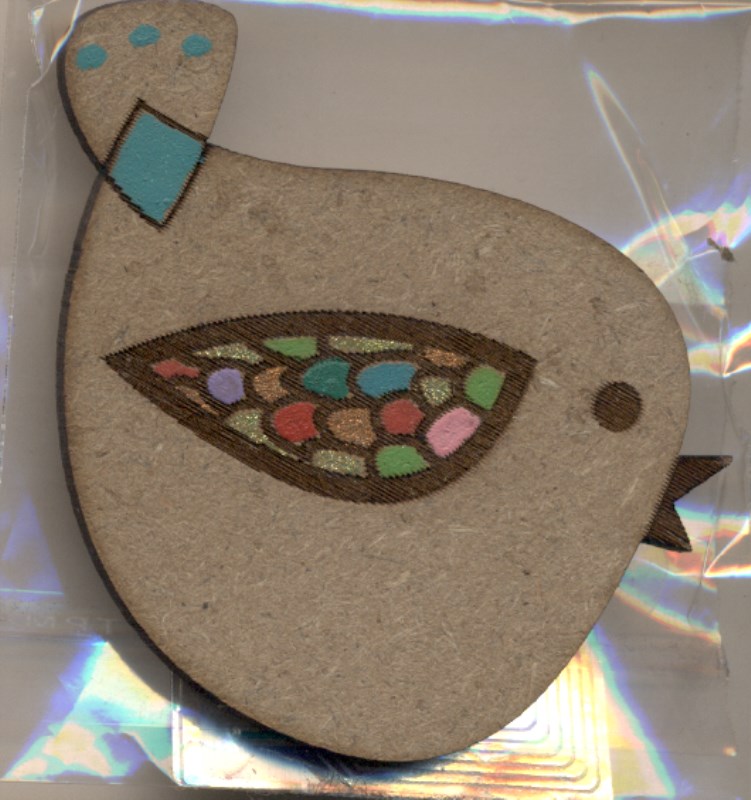 سنجاق سینه چوبی
