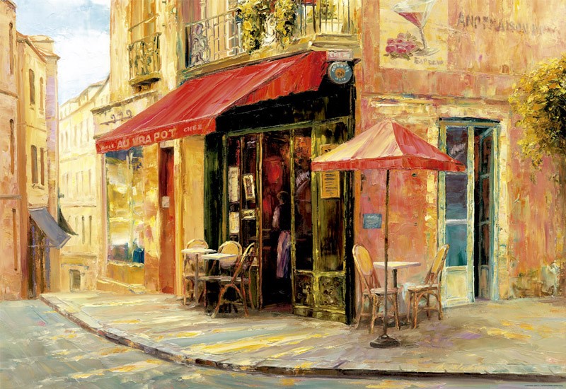 پازل 17123 Hillside Cafe Haixia Liu