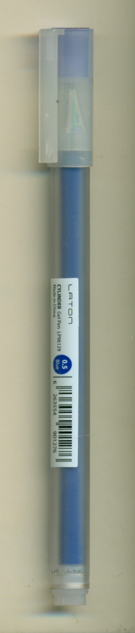 Cylinder gel pen blue LP96129