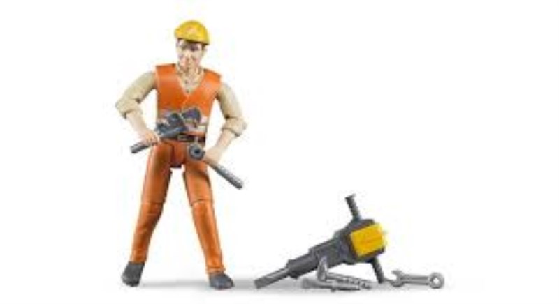 60020 construction worker with accessories