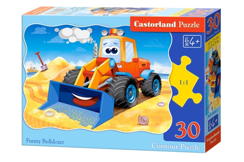 پازل مقوایی 30 تکه Funny bulldozer 3600-1