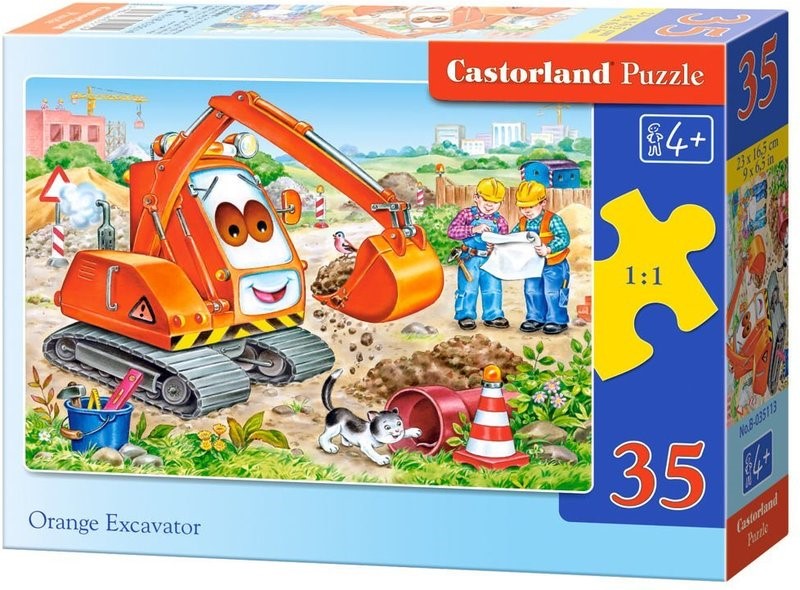 پازل مقوایی 35 تکه Orange excavator 35113