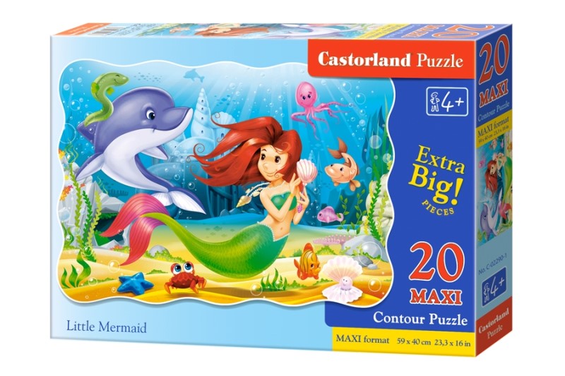 پازل مقوایی 20 تکه Little mermaid 2290-1