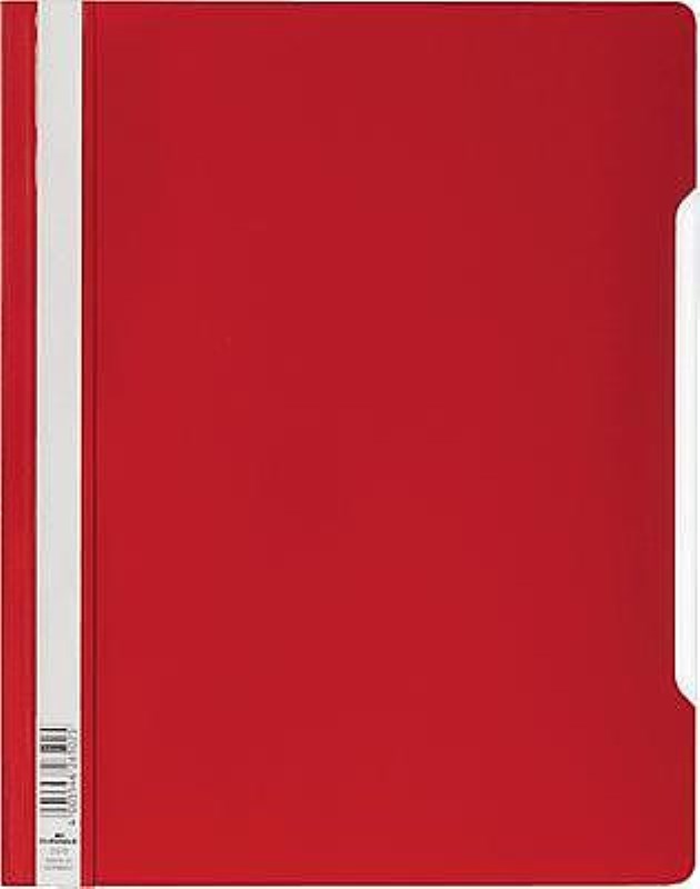 Durable clear view folder art 2570 red