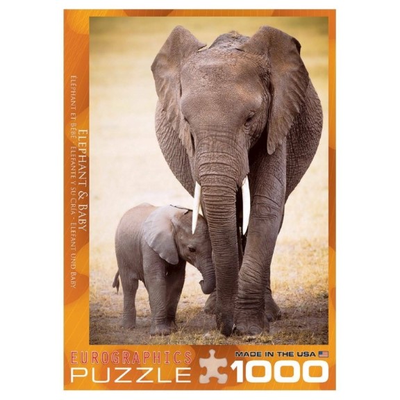 پازل (60000270) Elephant and Baby